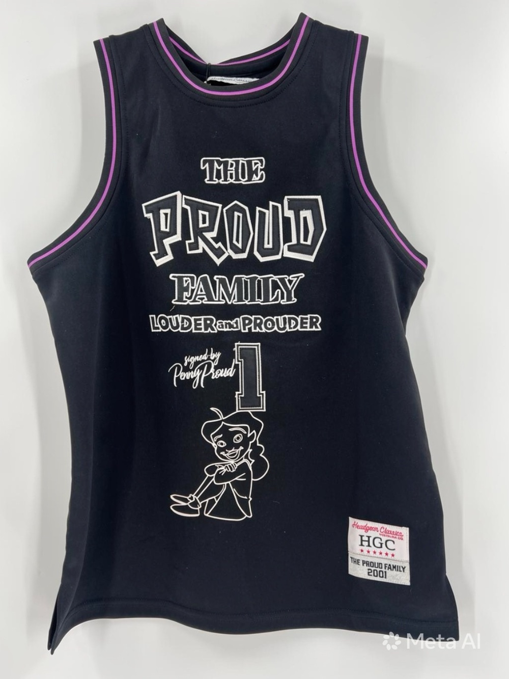 Headgear Classics Disney The Proud Family Penny Proud #1 Jersey Youth L NWT